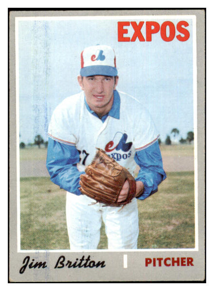 1970 Topps Baseball #646 Jim Britton Expos EX-MT 455026