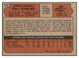 1972 Topps Baseball #737 Lenny Randle Rangers EX-MT 455044