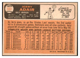 1966 Topps Baseball #533 Jerry Adair Orioles NR-MT 455082