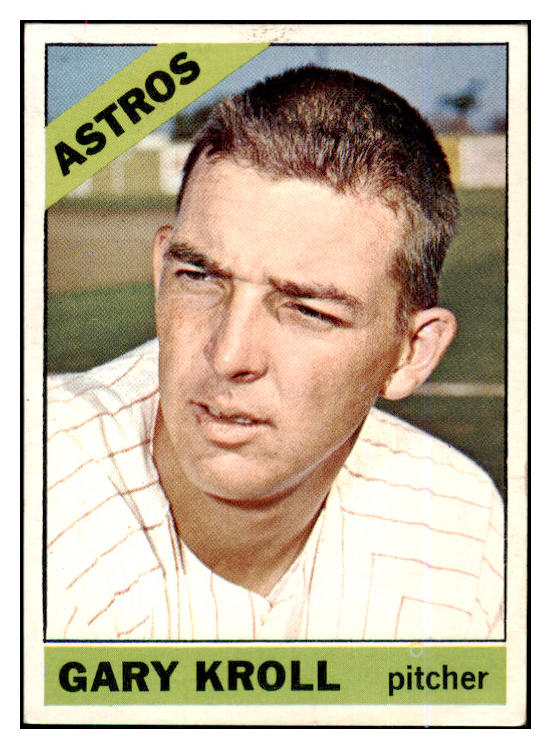 1966 Topps Baseball #548 Gary Kroll Astros EX-MT 455129