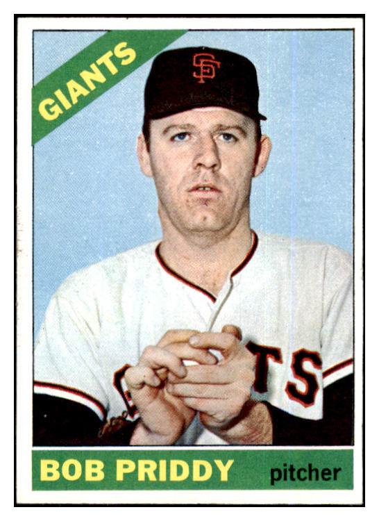 1966 Topps Baseball #572 Bob Priddy Giants EX-MT 455204