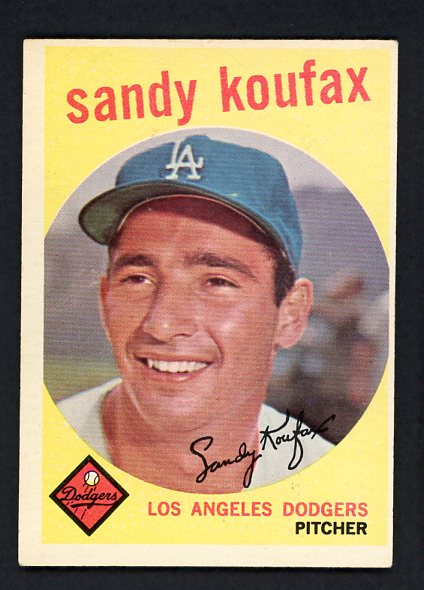 1959 Topps Baseball #163 Sandy Koufax Dodgers EX+/EX-MT 455372