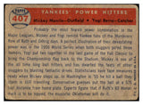 1957 Topps Baseball #407 Mickey Mantle Yogi Berra Good 455392