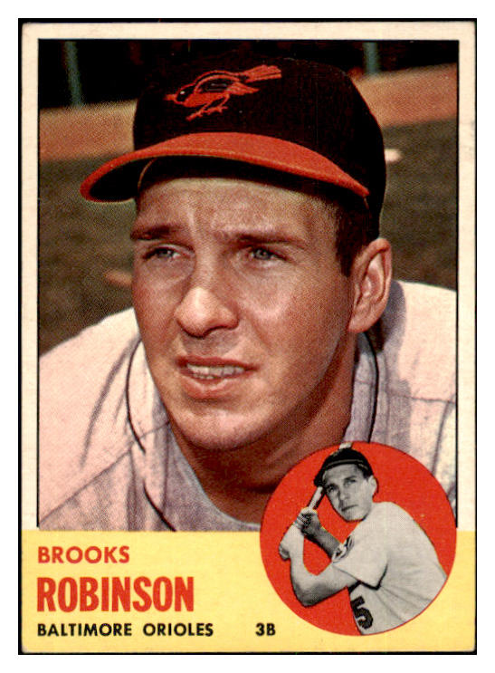 1963 Topps Baseball #345 Brooks Robinson Orioles EX-MT 455420