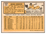 1963 Topps Baseball #345 Brooks Robinson Orioles EX-MT 455420