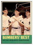 1963 Topps Baseball #173 Mickey Mantle Bobby Richardson EX-MT 455422