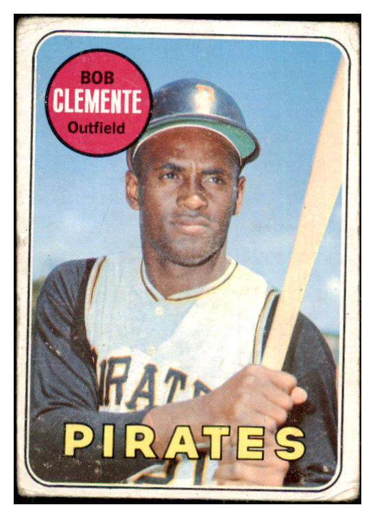 1969 Topps Baseball #050 Roberto Clemente Pirates Good 455459