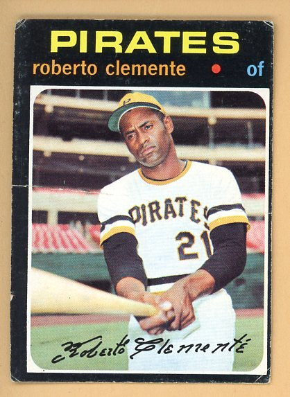1971 Topps Baseball #630 Roberto Clemente Pirates VG 455480