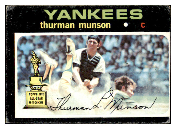 1971 Topps Baseball #005 Thurman Munson Yankees VG 455481