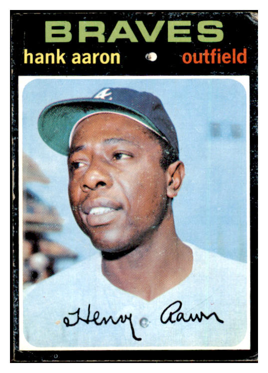 1971 Topps Baseball #400 Hank Aaron Braves VG 455483