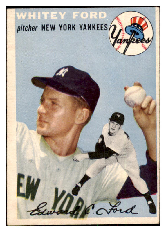 1954 Topps Baseball #037 Whitey Ford Yankees EX-MT 455505