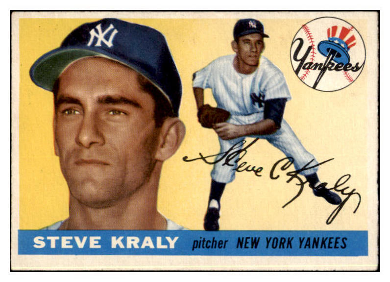 1955 Topps Baseball #139 Steve Kraly Yankees NR-MT 455552