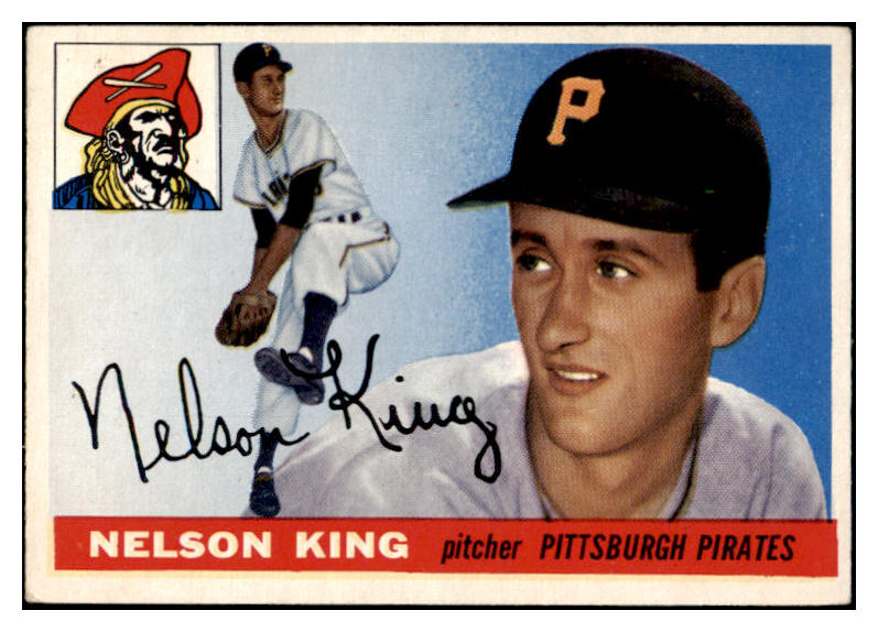 1955 Topps Baseball #112 Nelson King Pirates EX-MT 455572
