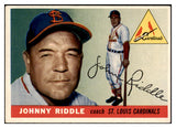 1955 Topps Baseball #098 Johnny Riddle Cardinals EX-MT 455579