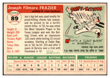 1955 Topps Baseball #089 Joe Frazier Cardinals EX-MT 455589