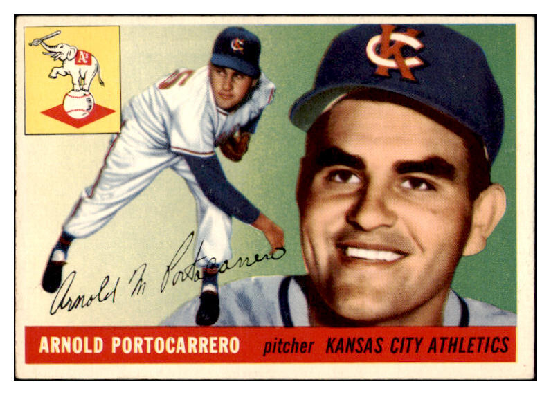 1955 Topps Baseball #077 Arnie Portocarrero A's EX-MT 455598