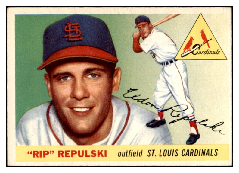 1955 Topps Baseball #055 Rip Repulski Cardinals EX-MT 455609