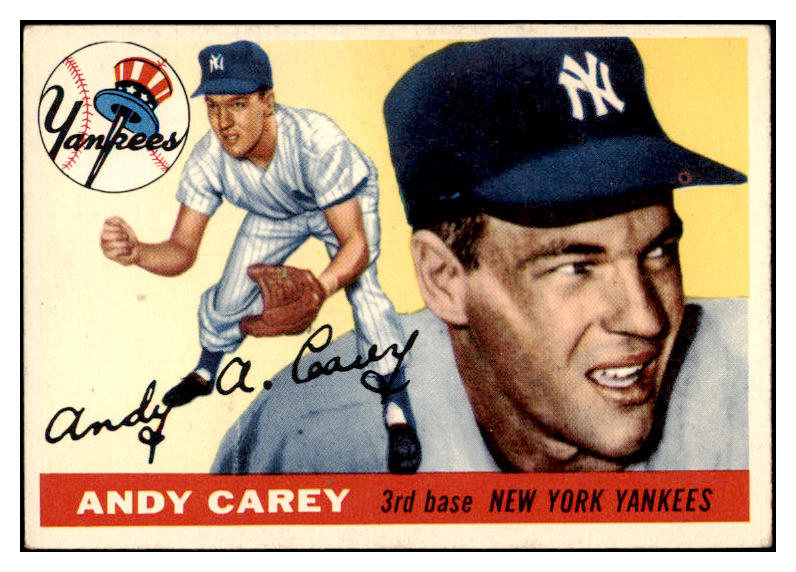 1955 Topps Baseball #020 Andy Carey Yankees EX-MT 455633