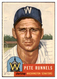 1953 Topps Baseball #219 Pete Runnels Senators EX-MT 455645