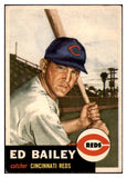 1953 Topps Baseball #206 Ed Bailey Reds EX-MT 455650