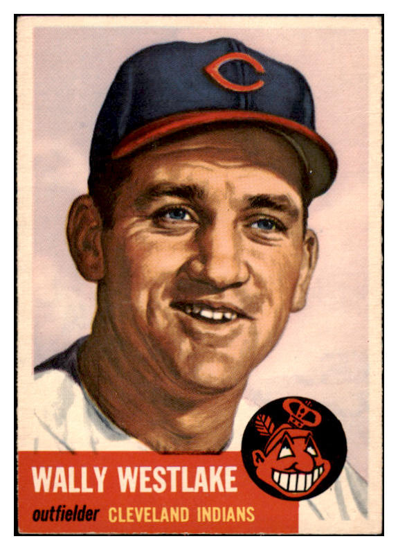 1953 Topps Baseball #192 Wally Westlake Indians EX-MT 455657