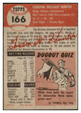 1953 Topps Baseball #166 Billy Hunter Browns EX-MT 455672