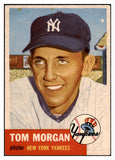 1953 Topps Baseball #132 Tom Morgan Yankees EX-MT 455683