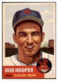 1953 Topps Baseball #084 Bob Hooper Indians EX-MT 455695