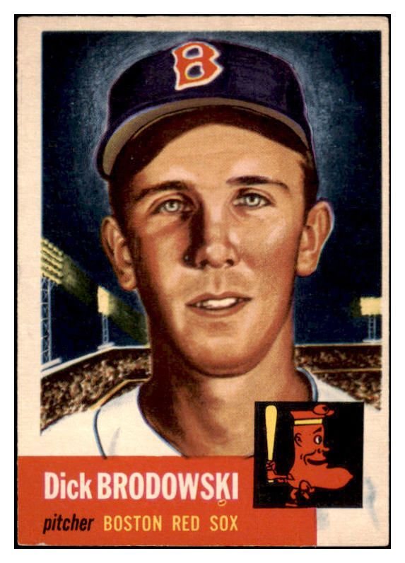 1953 Topps Baseball #069 Dick Brodowski Red Sox EX-MT 455698