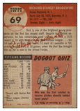 1953 Topps Baseball #069 Dick Brodowski Red Sox EX-MT 455698