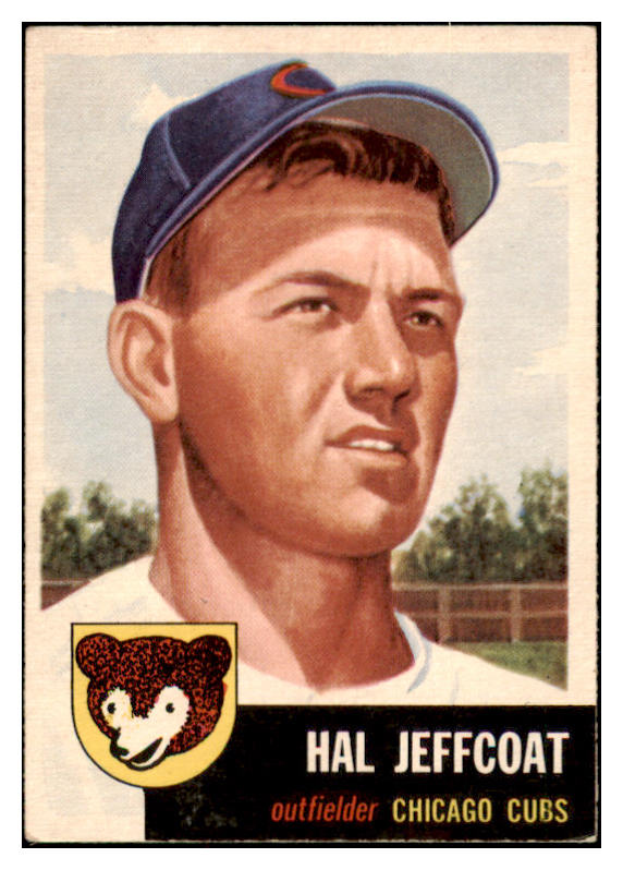 1953 Topps Baseball #029 Hal Jeffcoat Cubs EX-MT 455707