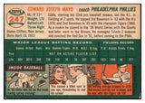 1954 Topps Baseball #247 Eddie Mayo Phillies EX-MT 455720