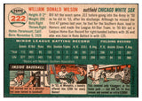 1954 Topps Baseball #222 Bill Wilson White Sox EX-MT 455752