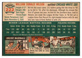 1954 Topps Baseball #222 Bill Wilson White Sox EX-MT 455754