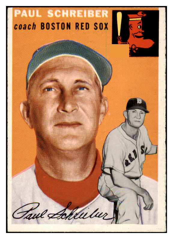 1954 Topps Baseball #217 Paul Schreiber Red Sox NR-MT 455762