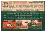 1954 Topps Baseball #217 Paul Schreiber Red Sox EX-MT 455763