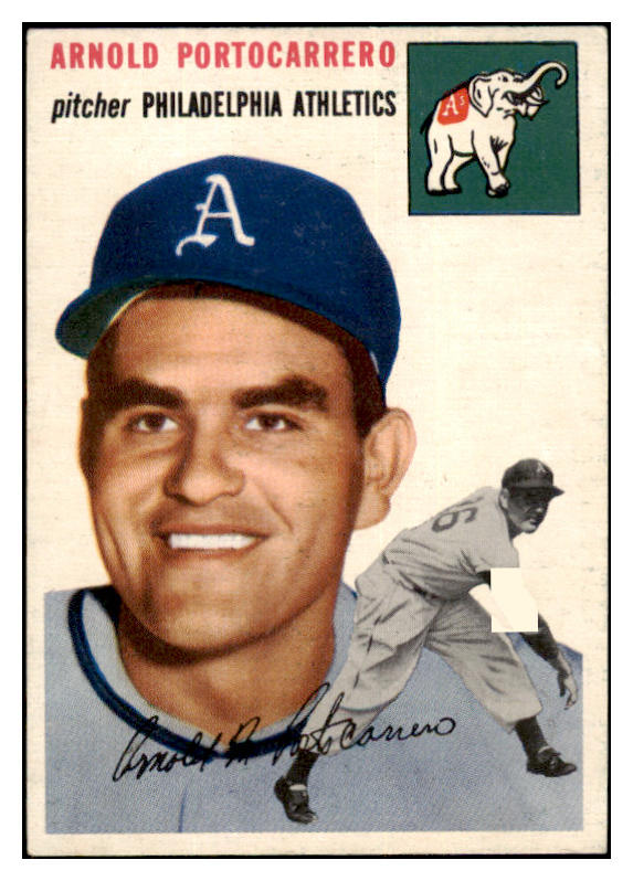 1954 Topps Baseball #214 Arnie Portocarrero A's EX-MT 455770
