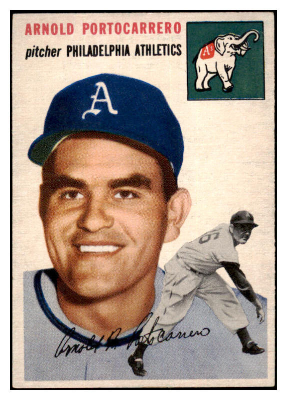 1954 Topps Baseball #214 Arnie Portocarrero A's EX-MT 455772