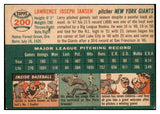 1954 Topps Baseball #200 Larry Jansen Giants EX-MT 455795
