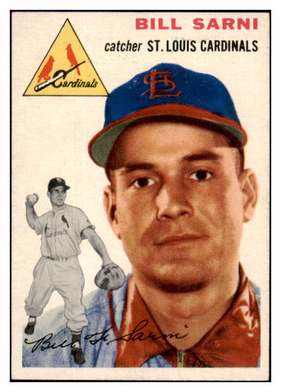 1954 Topps Baseball #194 Bill Sarni Cardinals EX-MT 455803