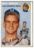 1954 Topps Baseball #181 Mel Roach Braves EX-MT 455828