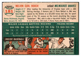 1954 Topps Baseball #181 Mel Roach Braves EX-MT 455828
