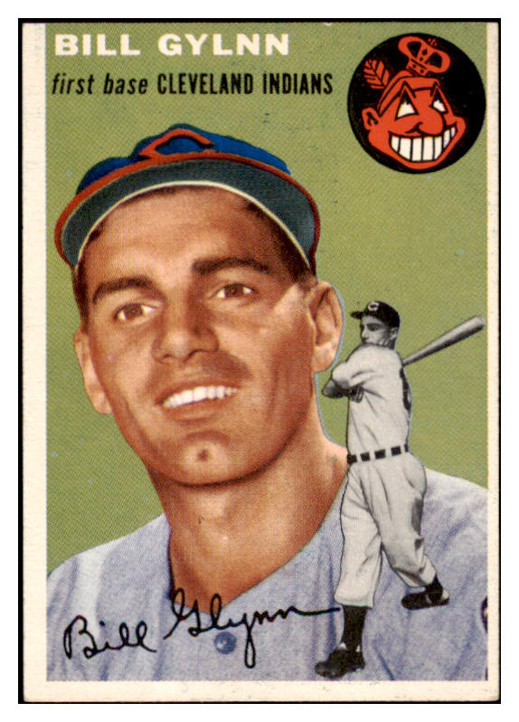 1954 Topps Baseball #178 Bill Glynn Indians EX-MT 455836