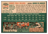 1954 Topps Baseball #177 Bob Milliken Dodgers EX-MT 455842