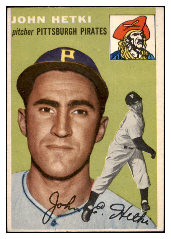 1954 Topps Baseball #161 John Hetki Pirates EX-MT 455862