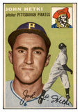 1954 Topps Baseball #161 John Hetki Pirates EX-MT 455862