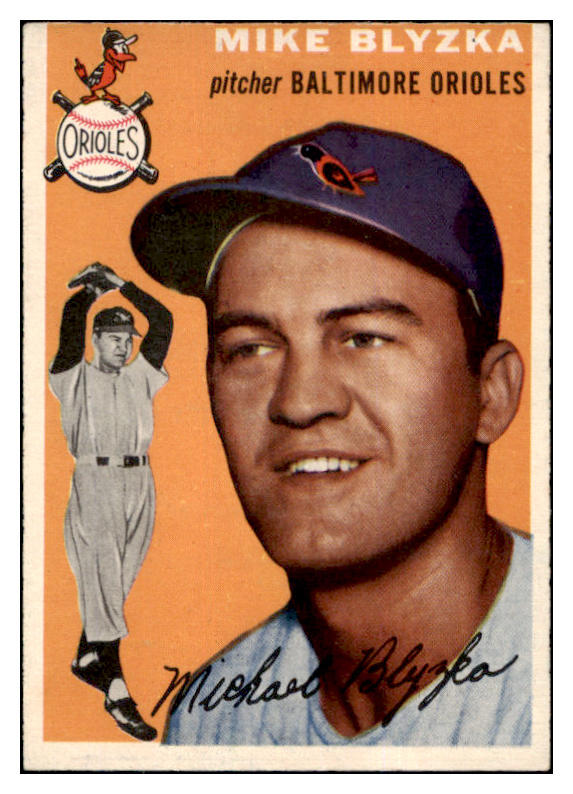 1954 Topps Baseball #152 Mike Blyzka Orioles EX-MT 455873