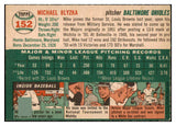 1954 Topps Baseball #152 Mike Blyzka Orioles EX-MT 455873