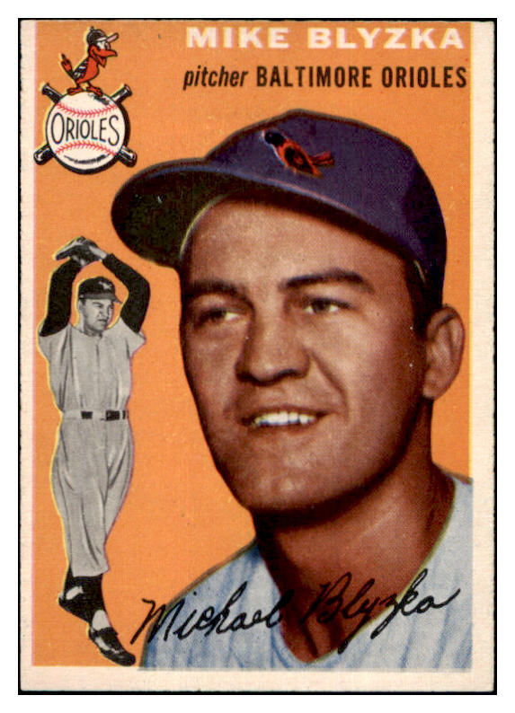 1954 Topps Baseball #152 Mike Blyzka Orioles EX-MT 455874