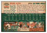 1954 Topps Baseball #152 Mike Blyzka Orioles EX-MT 455874
